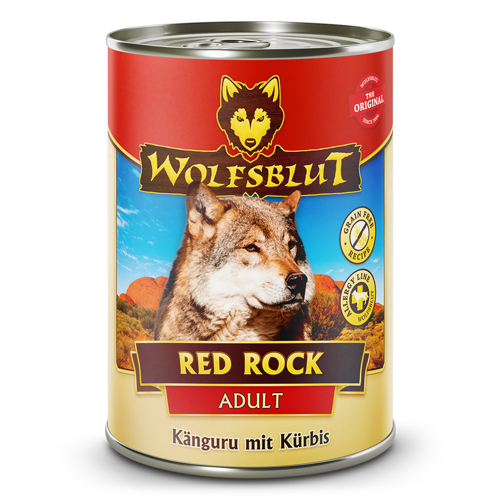 Adult Medium Red Rock Känguru mit Kürbis 